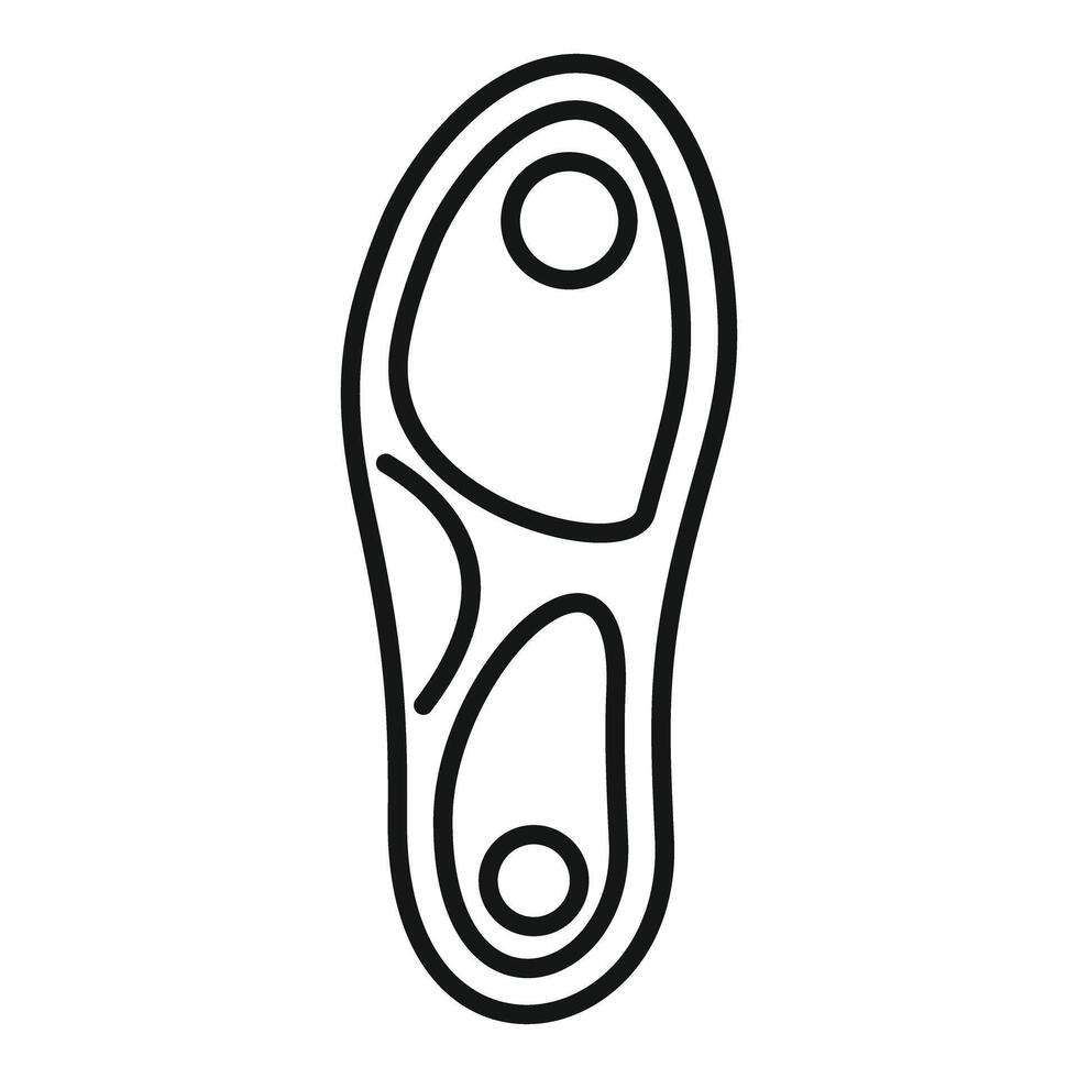 Orthopedic insole for shoes providing support and comfort vector