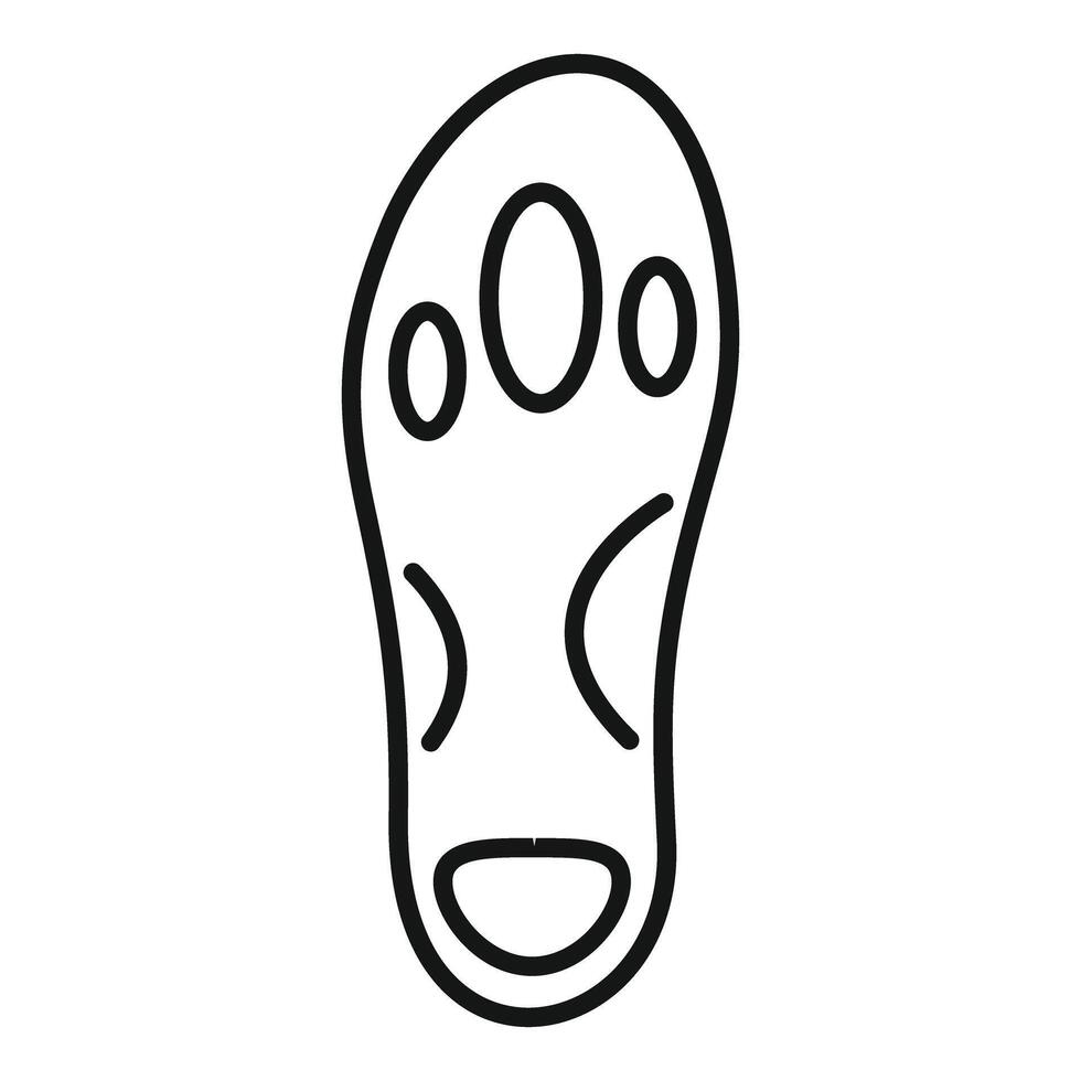 Orthopedic insole providing arch support for comfortable walking and posture vector