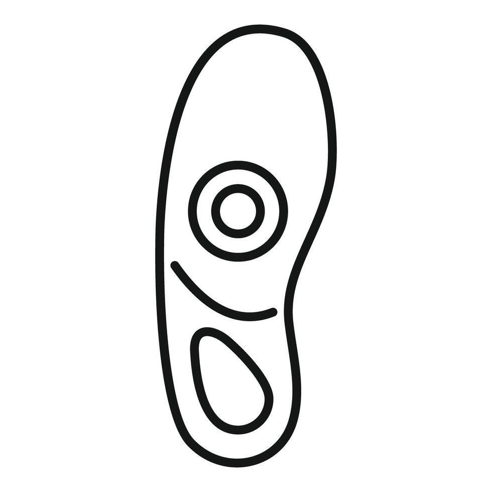 Orthopedic insole providing arch support for comfortable walking vector