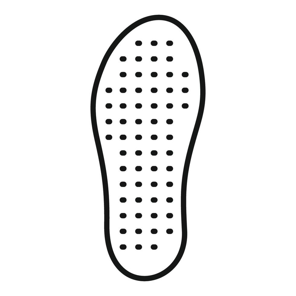 Orthopedic insole promoting feet health and improving posture vector