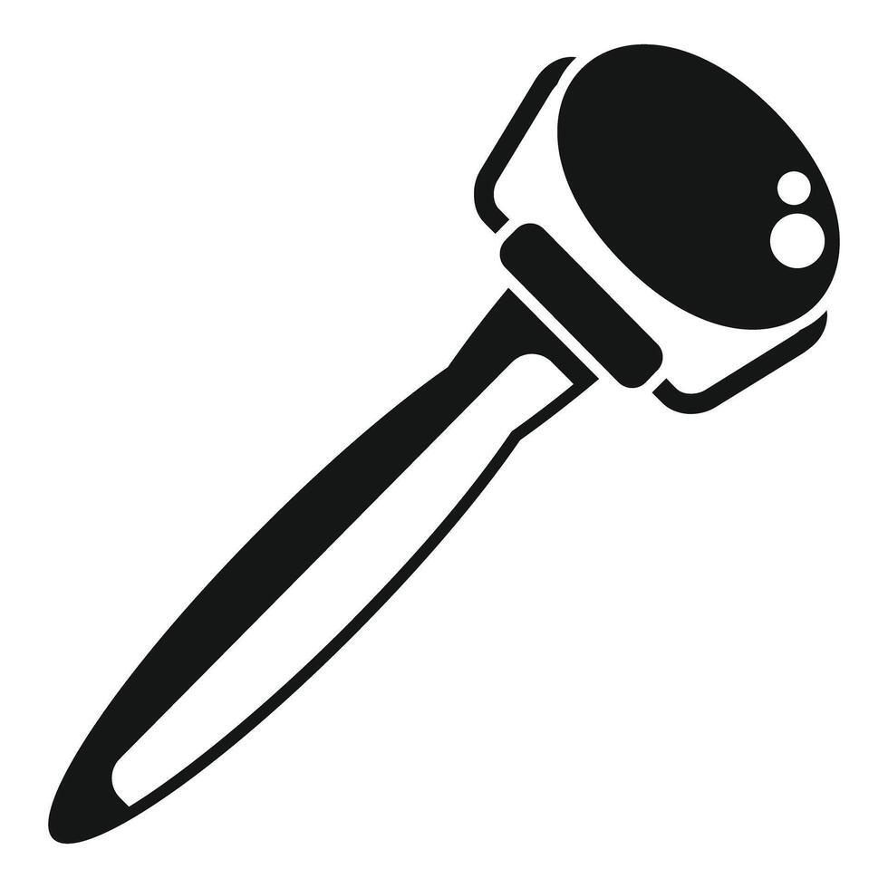 Electric modern epilator removing body hair icon vector