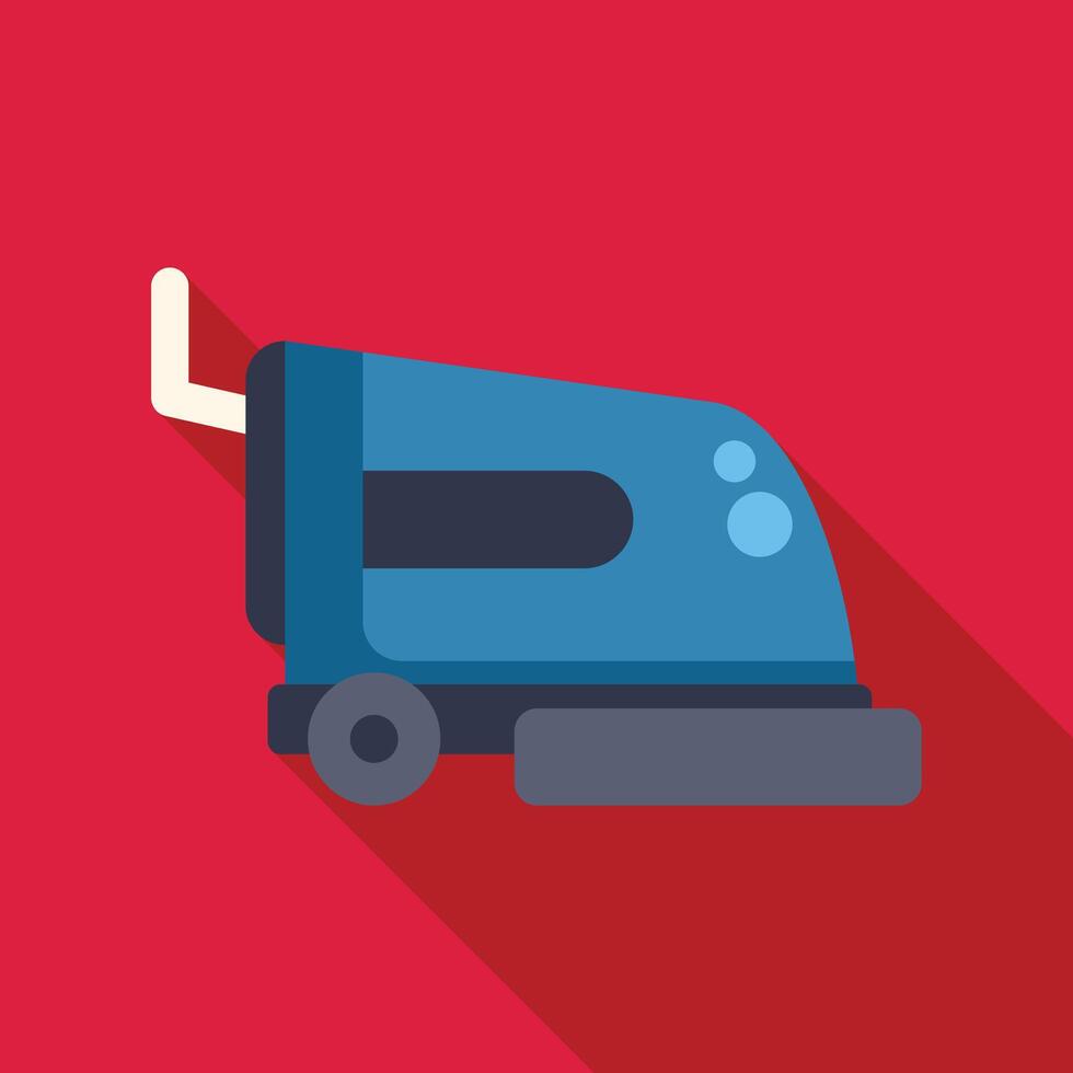 Professional cleaning equipment floor polisher machine icon vector