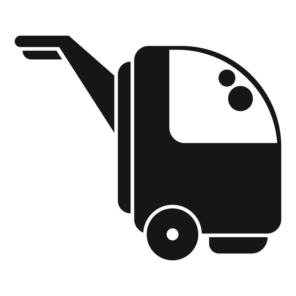 Professional cleaning machine being used for carpet cleaning service vector