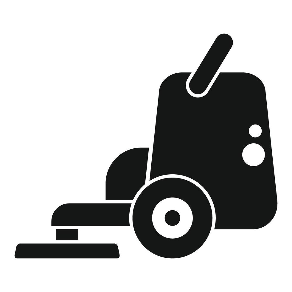 Cleaning machine using modern technology for housekeeping vector