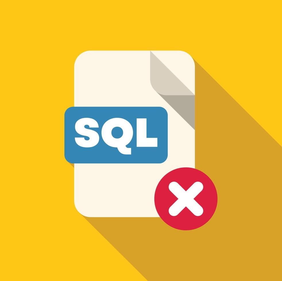 Sql file rejected, database file error, data transfer problem vector