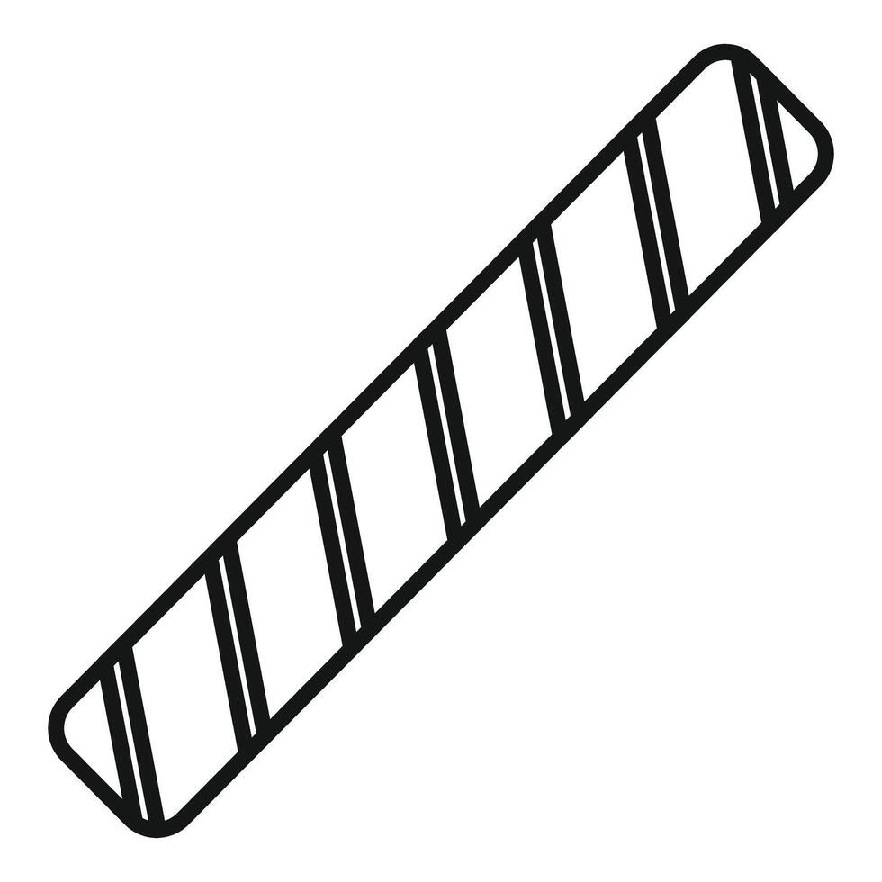 Simple wafer biscuit cookie icon showing a delicious dessert vector