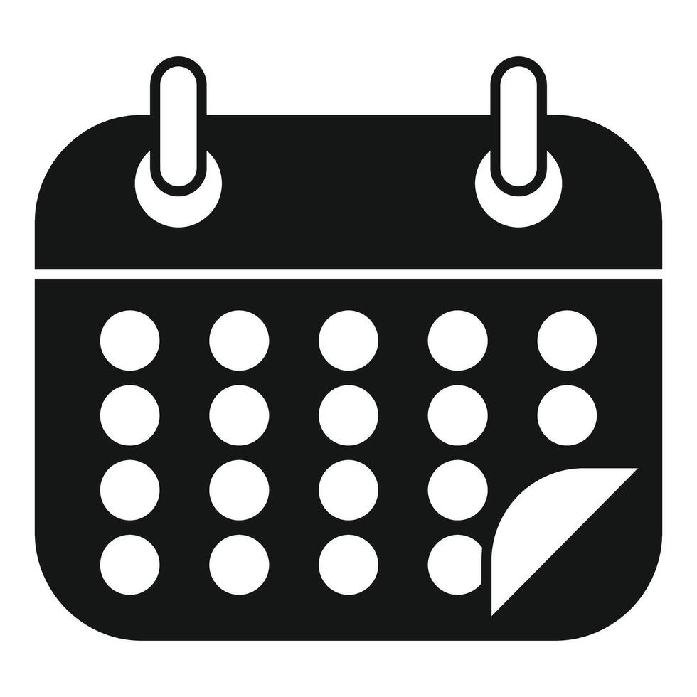 Calendar showing the passing of time icon vector