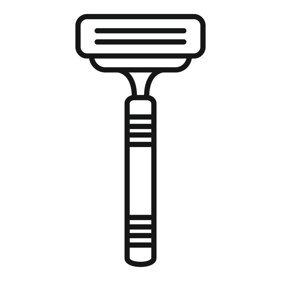 Razor blade icon representing shaving and grooming vector