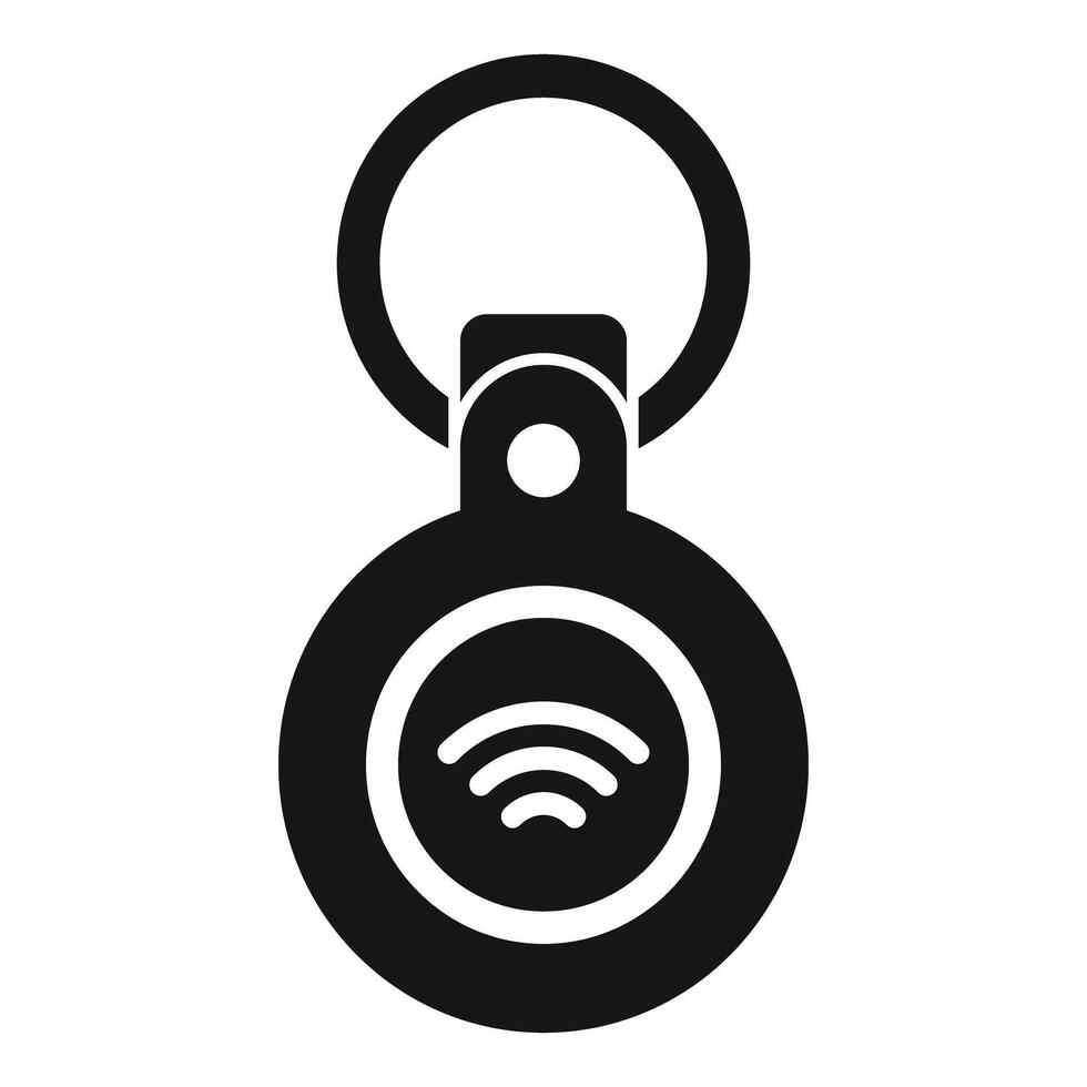 Smart keychain using wifi signal for remote control vector