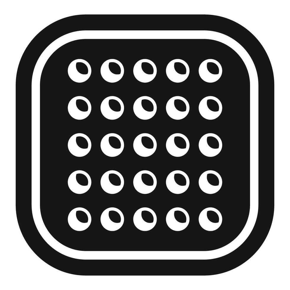 Contraceptive pills pack icon showing birth control method vector