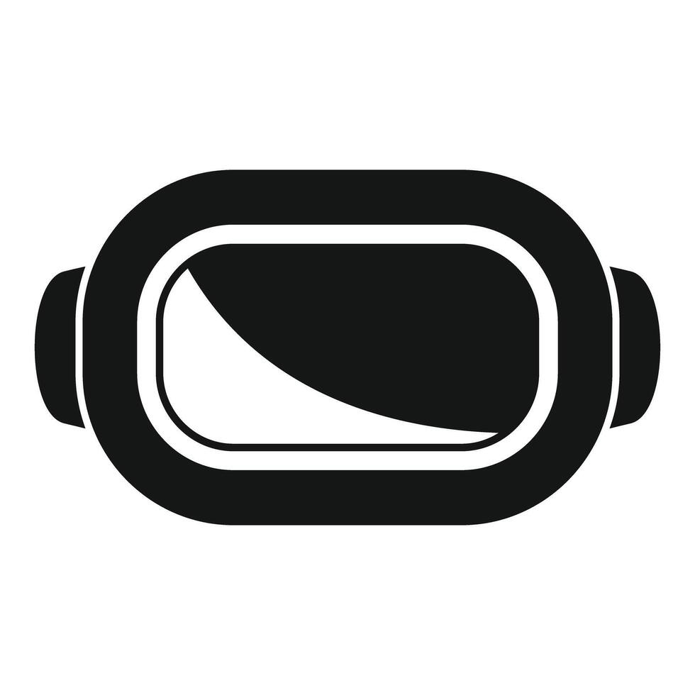 Virtual reality glasses showing modern technology icon vector