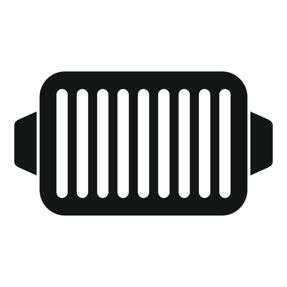Car radiator grille providing cooling and protecting engine vector