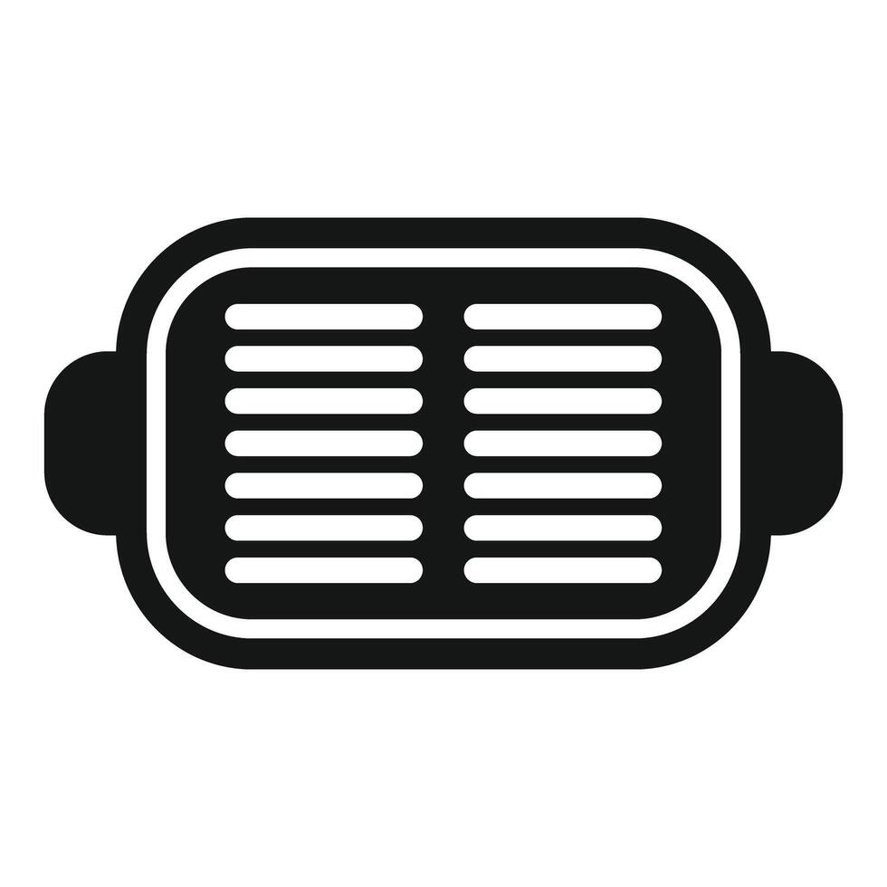 Empty grill grating for cooking food on white background vector