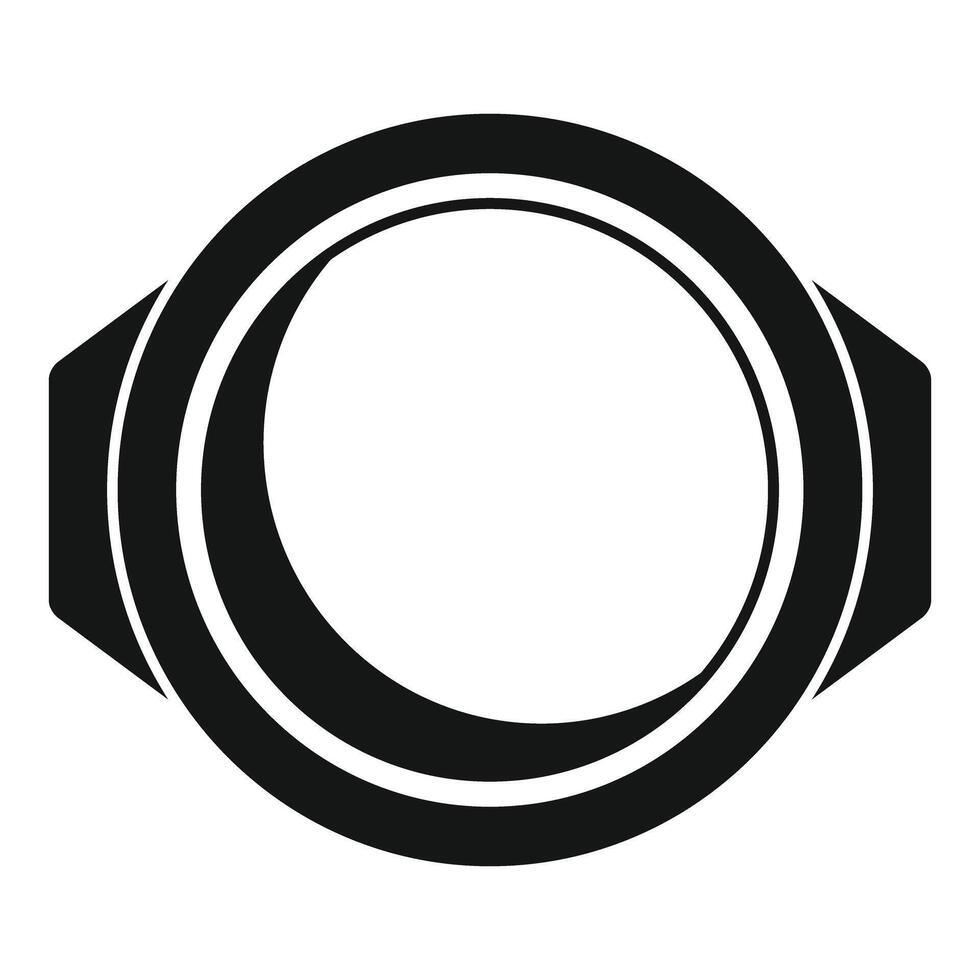 Round window frame for the wall of futurist building vector