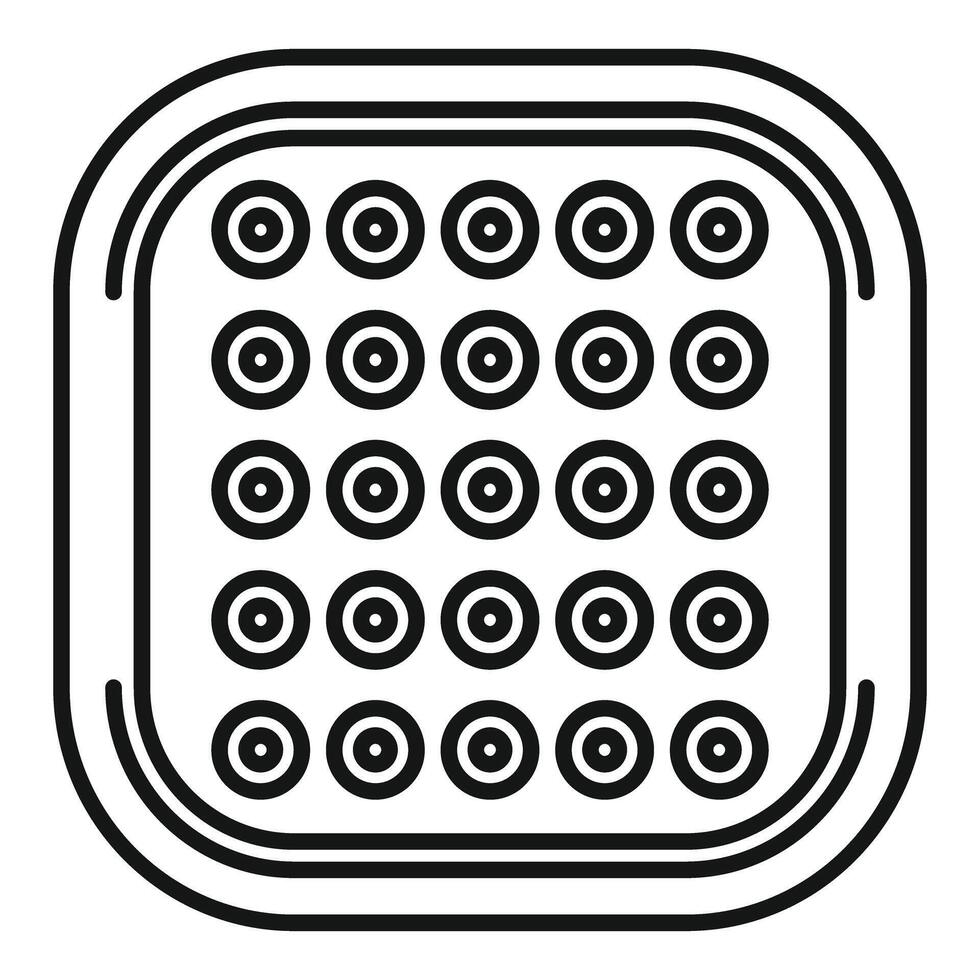 Led panel showing concept of modern lighting technology vector