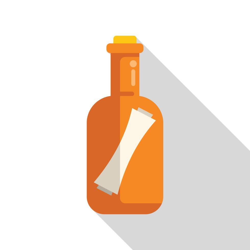 Message in a bottle floating on the ocean waves of time vector