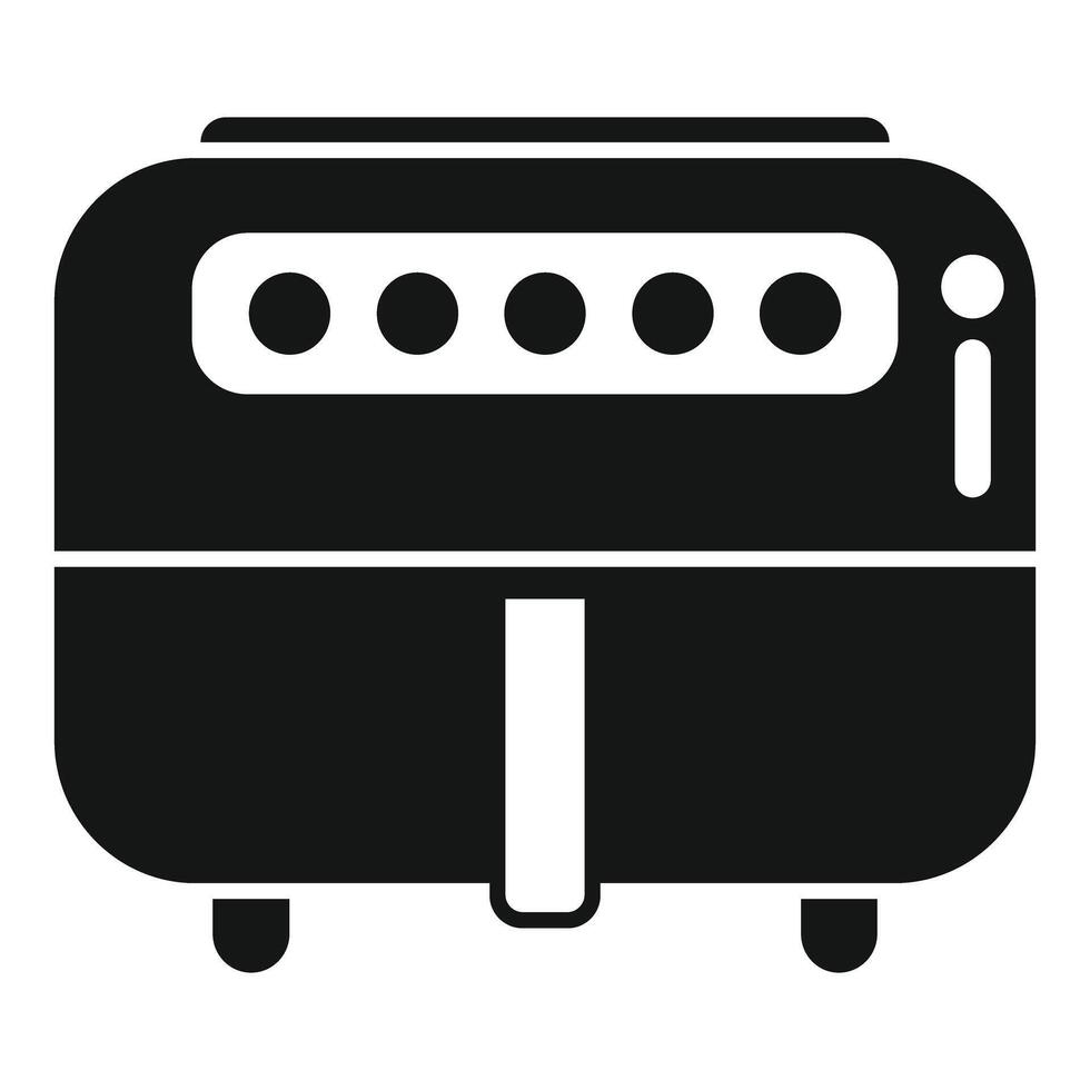 Modern multi cooker machine for home cooking vector
