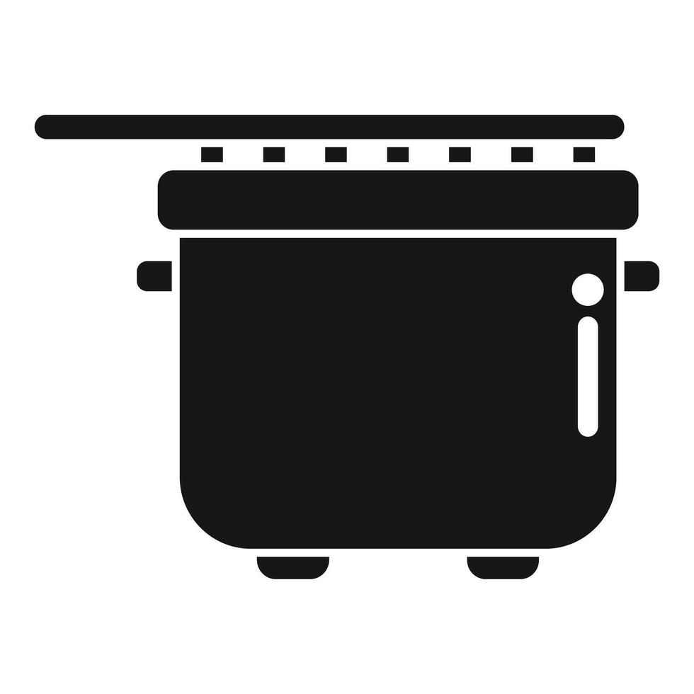 Modern deep fryer machine for frying food icon vector