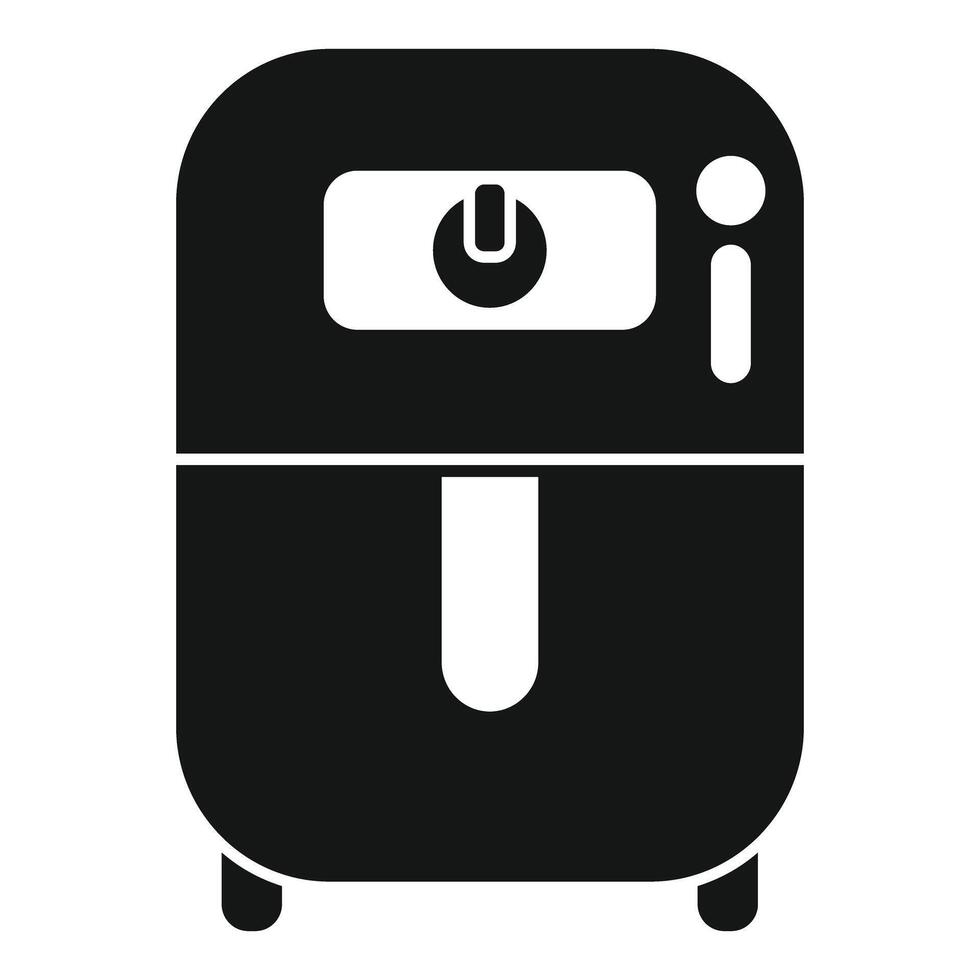 Modern deep fryer machine for frying food icon vector