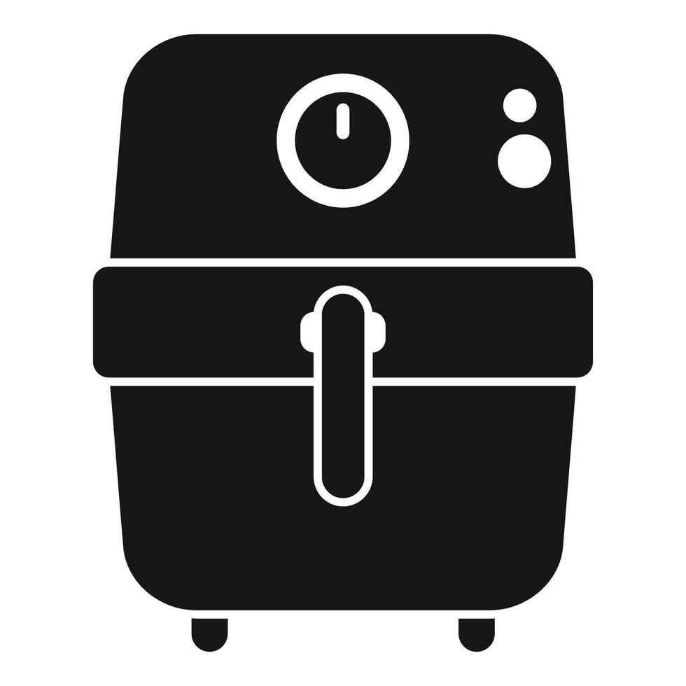 Modern deep fryer machine for frying food vector
