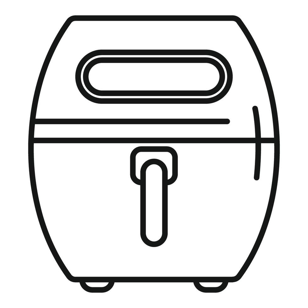 Modern deep fryer icon representing cooking and food preparation vector
