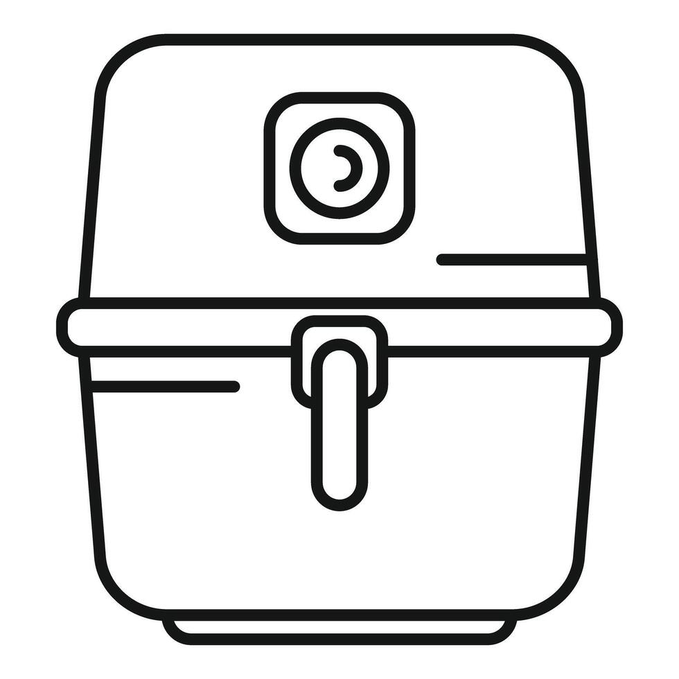 Modern deep fryer icon representing cooking and food preparation vector