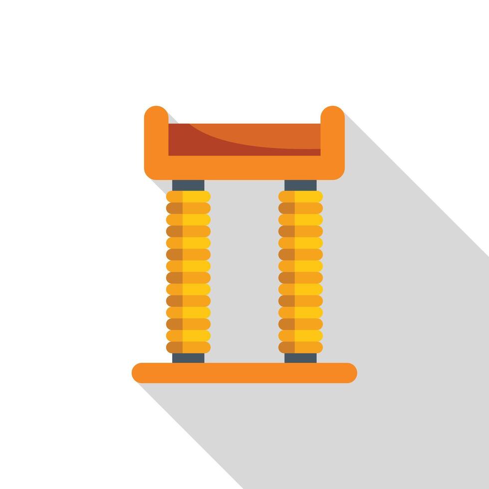 Cat tree with two scratching posts and a platform vector