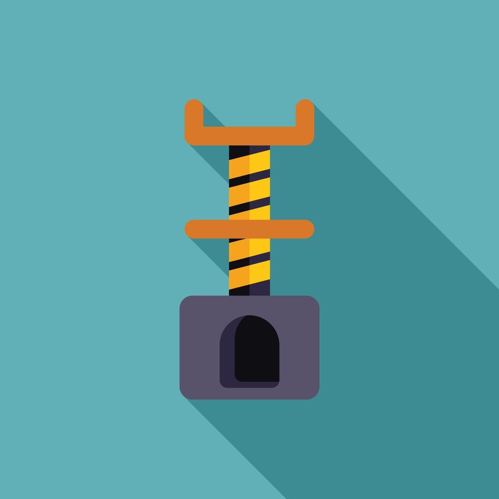 Cat scratching post providing hours of entertainment for feline friends vector