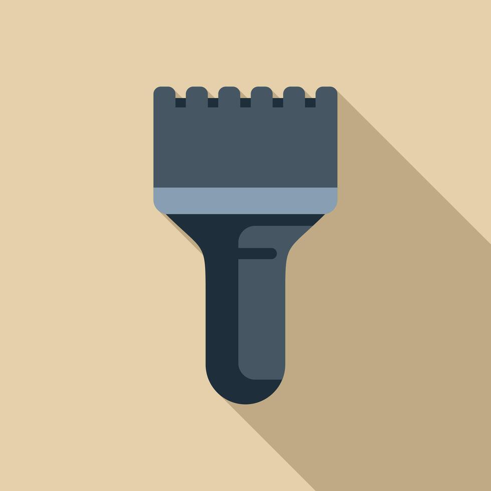 Construction brush spreading paint for home renovation project vector