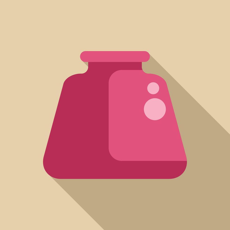 Pink food processor standing on kitchen countertop vector