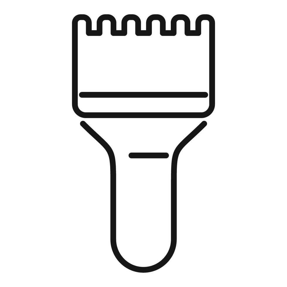 Flashlight icon showing bright light beam vector