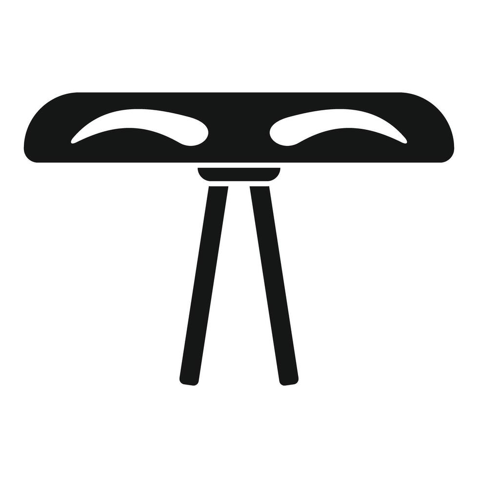 Professional eyebrow tattoo machine standing on a tripod vector