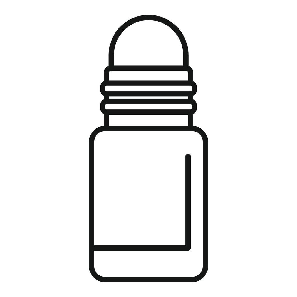 Roll on deodorant bottle for hygienic armpit care vector