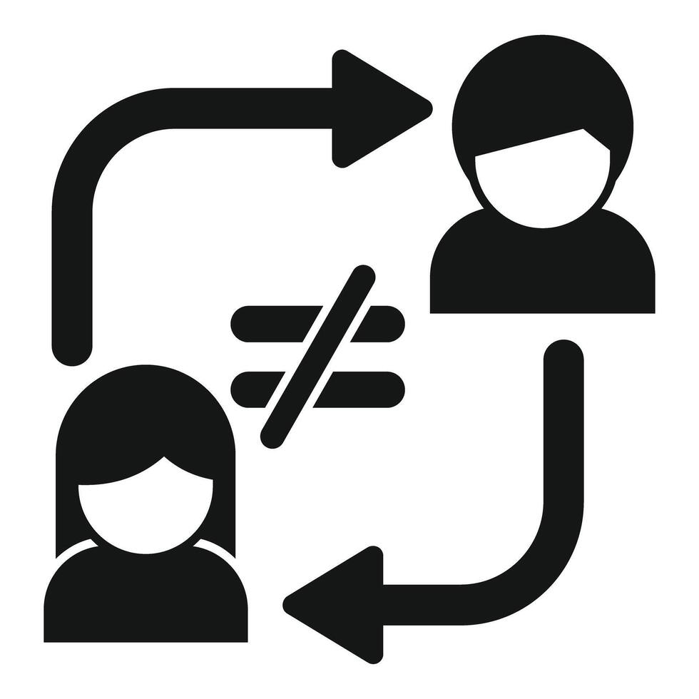 Business people disagreeing with each other about work strategy vector
