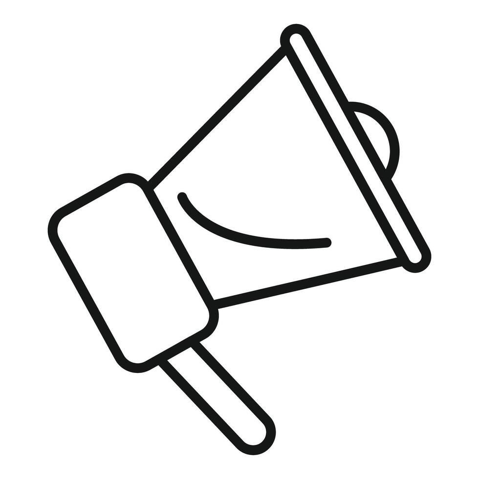 Marketing campaign loudspeaker announcing important message vector