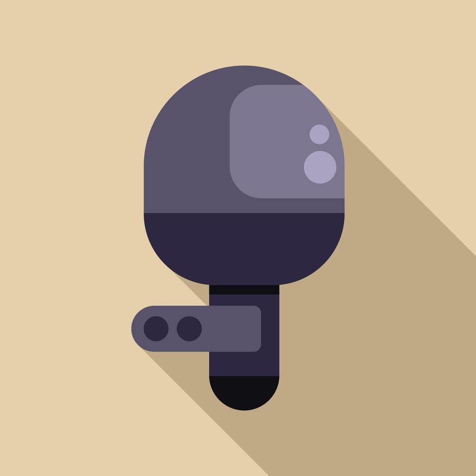 Modern studio condenser microphone for recording vocals vector