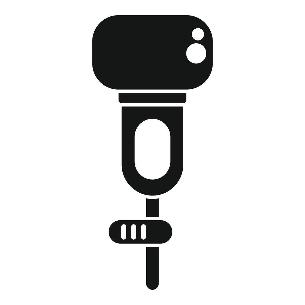 Hand blender icon showing food processor for puree vector