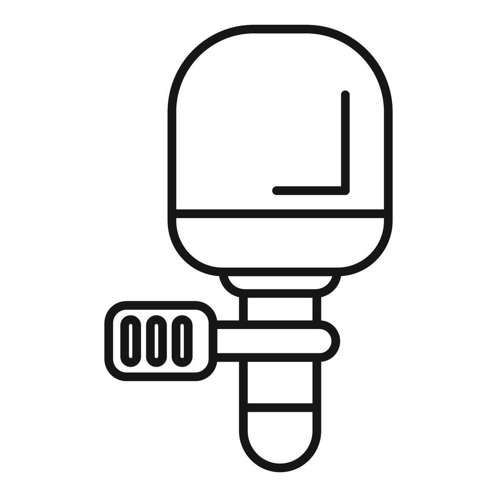 Electronic water heater controlling temperature using buttons vector
