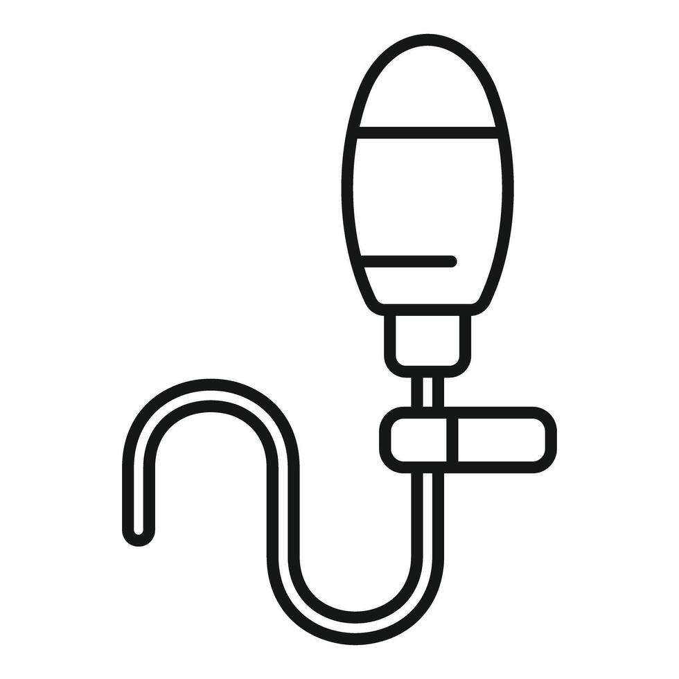 Medical dropper being prepared for healthcare procedure vector