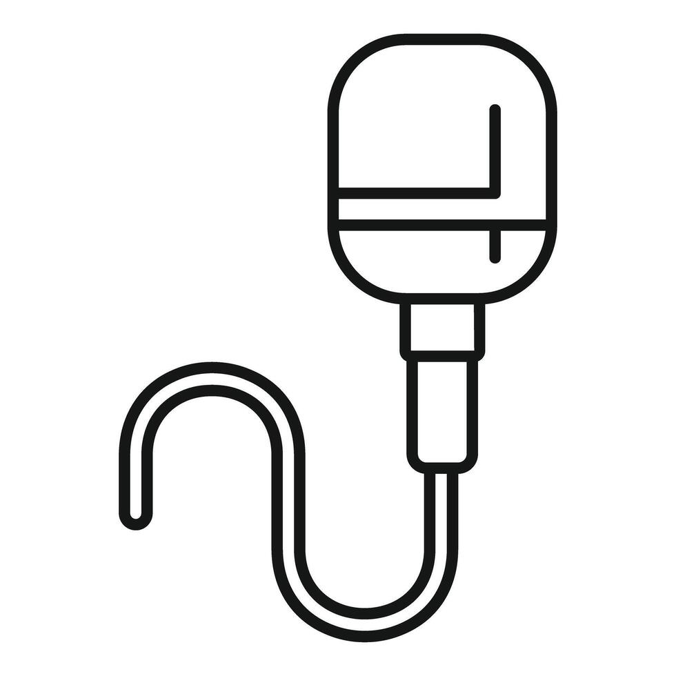 Medical drop counter icon showing intravenous therapy vector