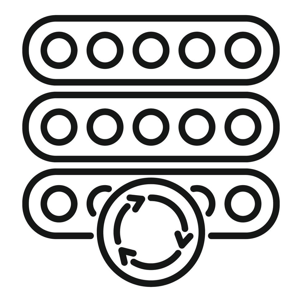Data backup icon showing information protecting and copying vector
