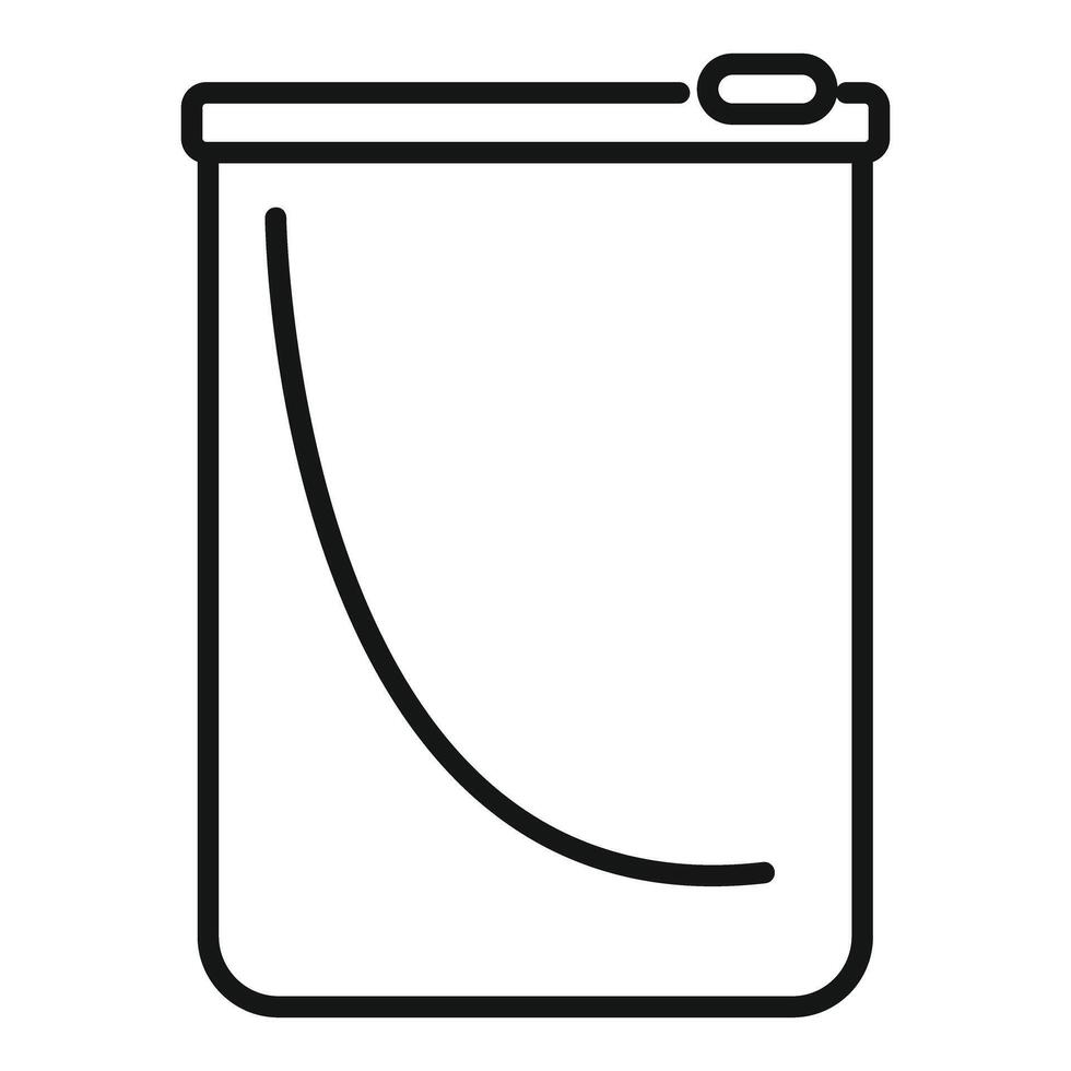 Eco bag with zipper for bulk products being reused reducing plastic waste vector