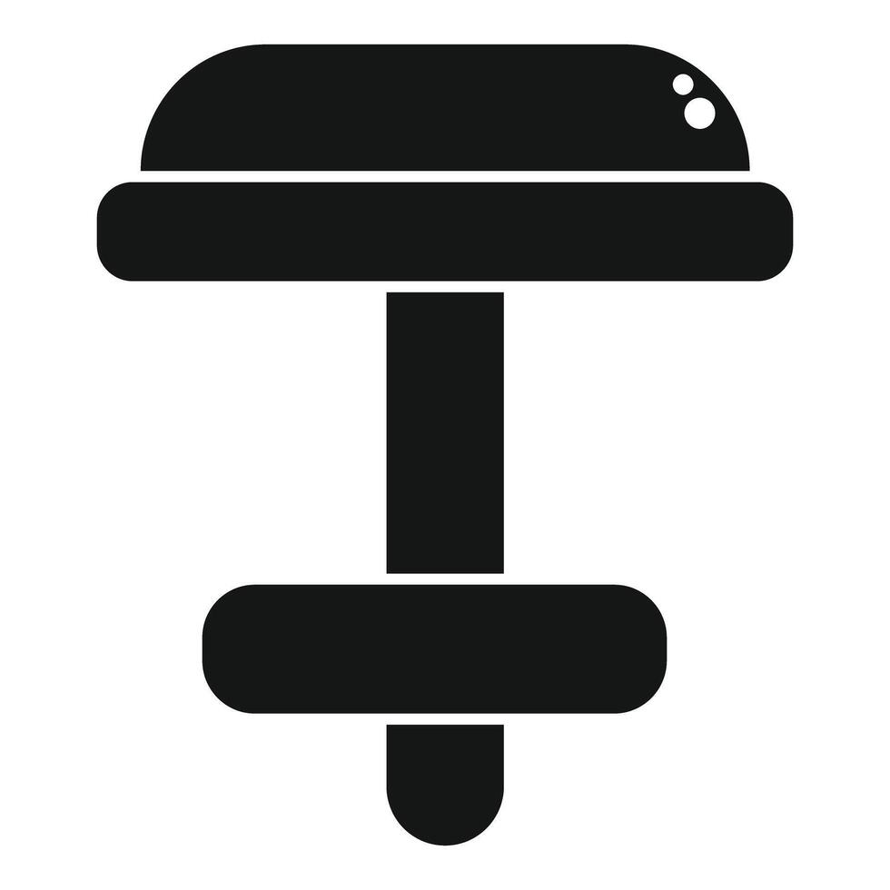 Blacksmith anvil standing on the ground forging metal vector