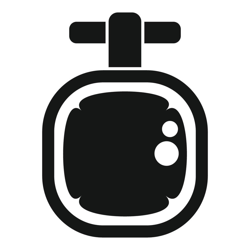 Diving watch showing remaining air time icon vector