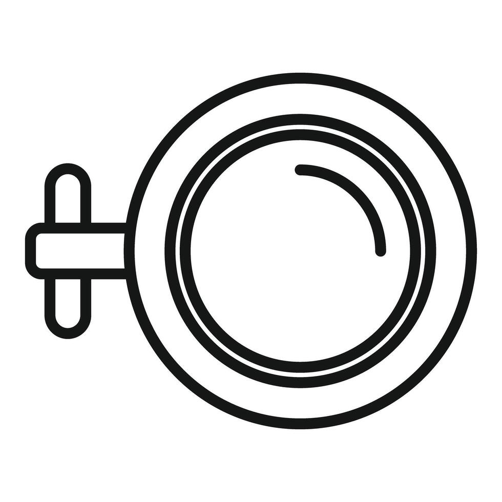 Round window shutter showing open position vector