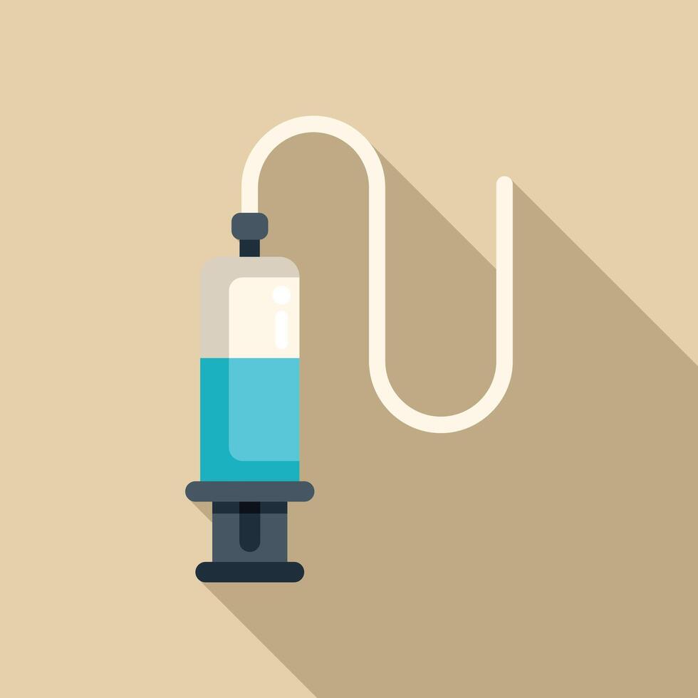 Medical syringe delivering dose of medication through intravenous injection vector