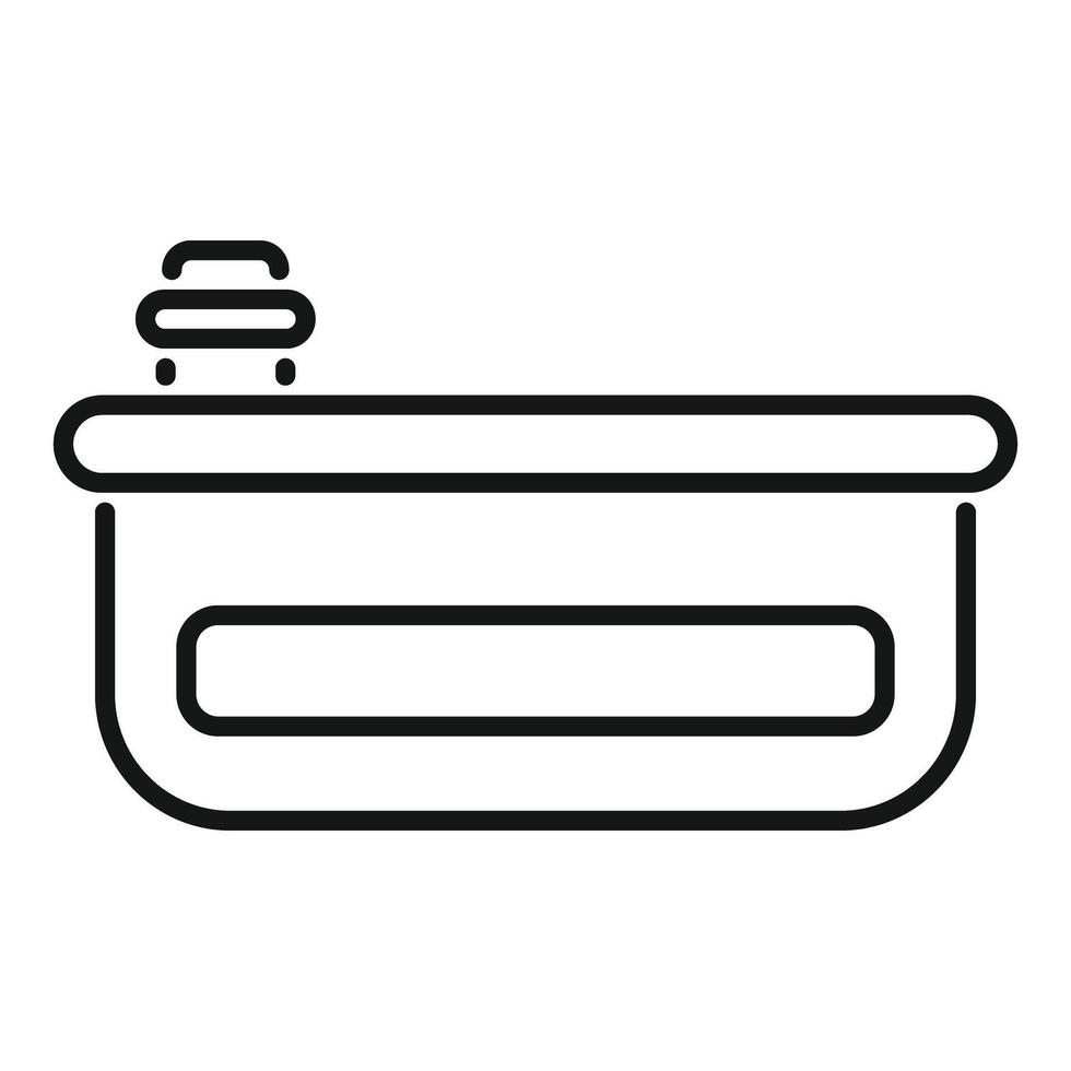 Empty physiotherapy table with accessories for physical therapy session vector