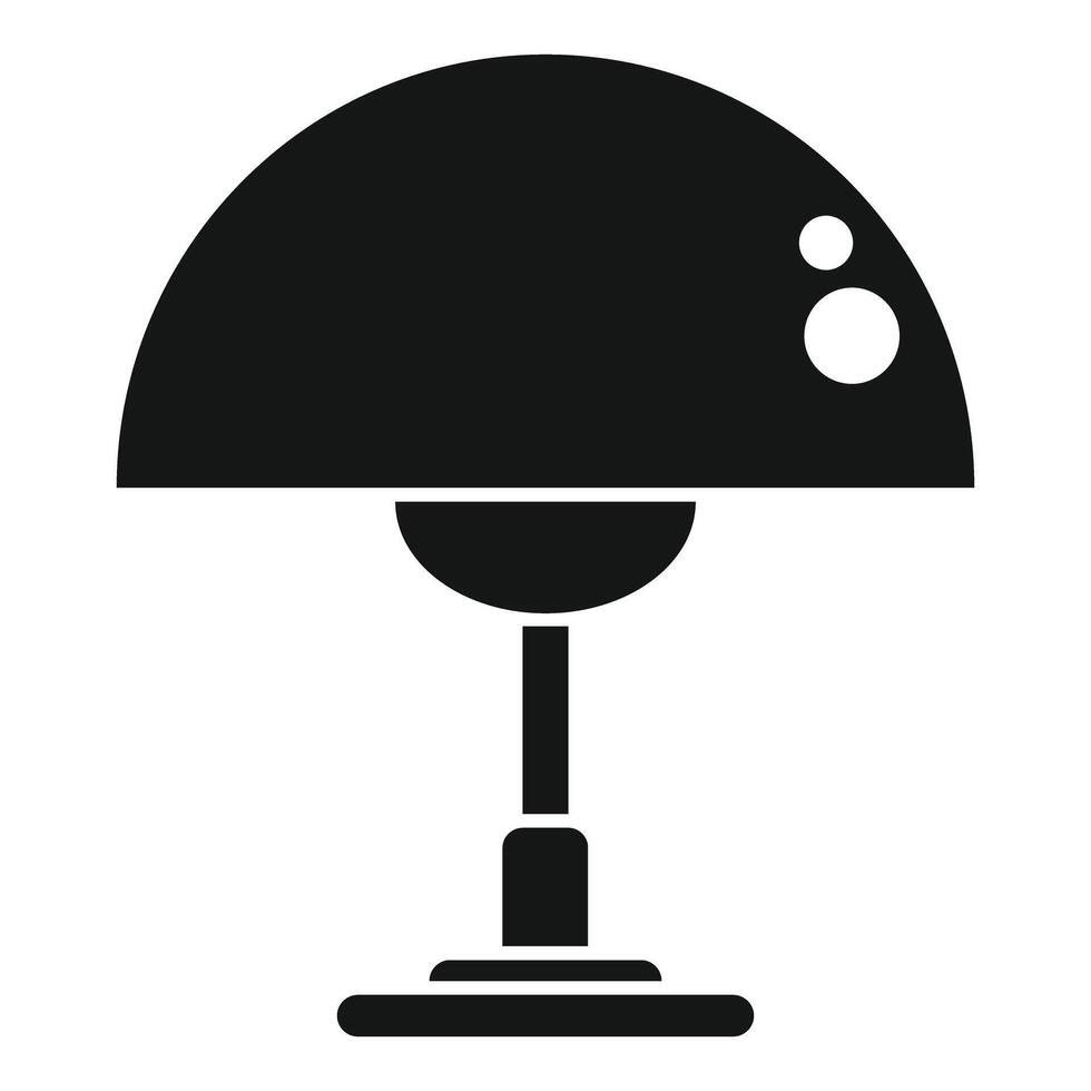 Modern table lamp standing on floor providing light vector