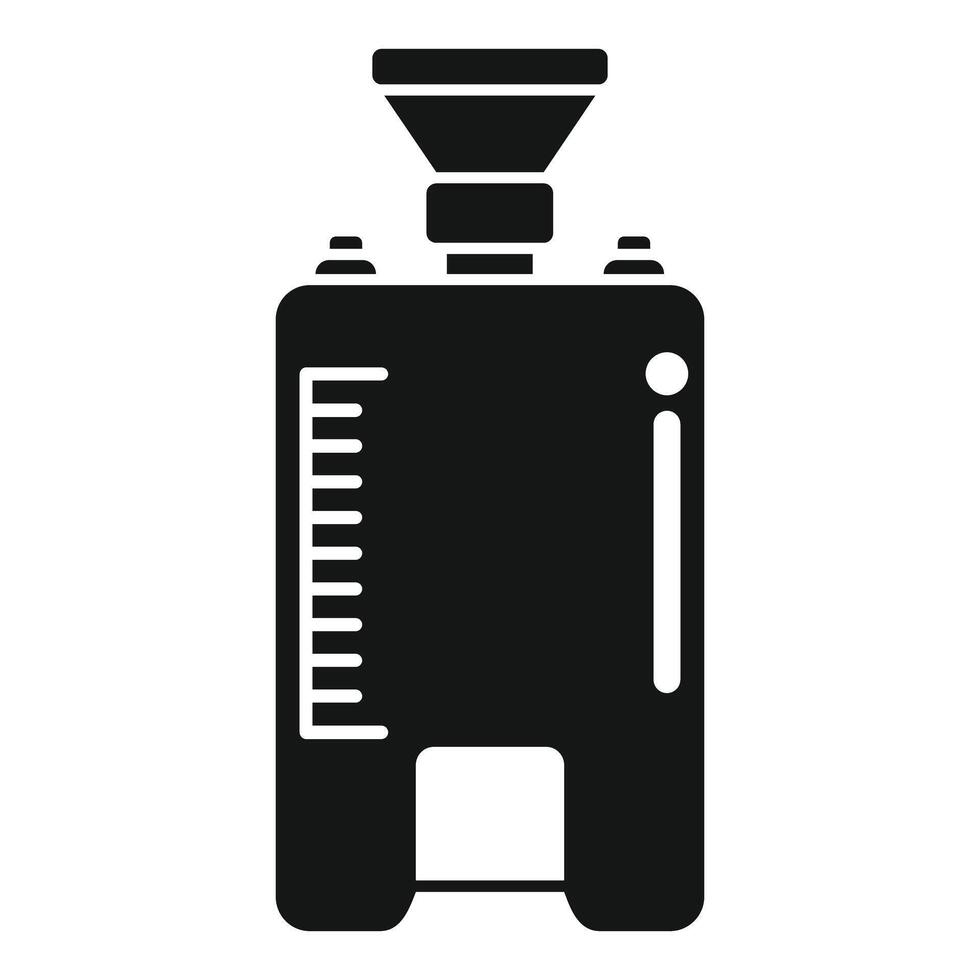 Plastic extruder machine processing raw material icon vector