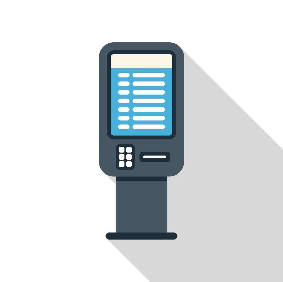 Payment terminal accepting contactless payment using nfc technology vector